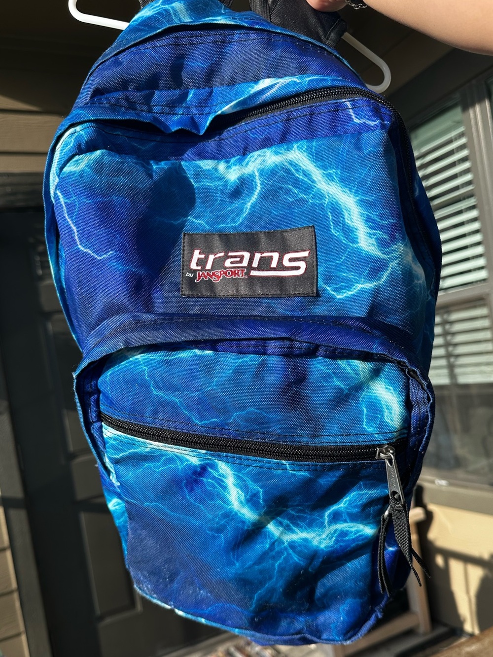 Jansport Trans Blue Lightning Print Backpack